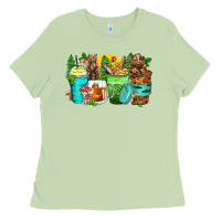 Matcha bear coffee cups Ladies Tee - Zillion Design Studio