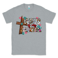 Heather Grey jesus is my valentine Classic Tee - CowhideDigitalArt