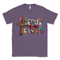 Lavender jesus is my valentine Classic Tee - CowhideDigitalArt