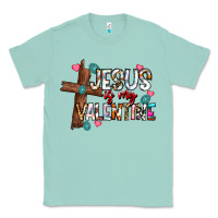 Seafoam jesus is my valentine Classic Tee - CowhideDigitalArt