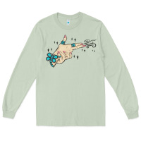 Matcha western turquoise gun hand Long Sleeve Tee - MaliasSmallBusiness
