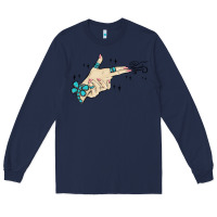 Navy western turquoise gun hand Long Sleeve Tee - MaliasSmallBusiness
