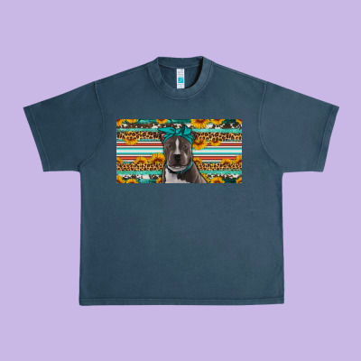 Pittbull License Plate Urban Heavy Tee Designed By Artiststas