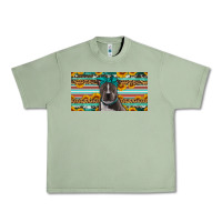 Oil Green pittbull license plate Urban Heavy Tee - Artiststas