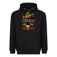 Black cinco de dirinko sombrero Heavyweight Hoodie - BarkalooDesign