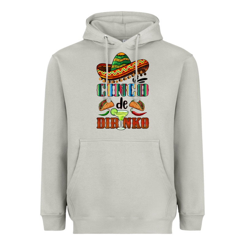 Cinco De Dirinko Sombrero Heavyweight Hoodie by BarkalooDesign | Teevron