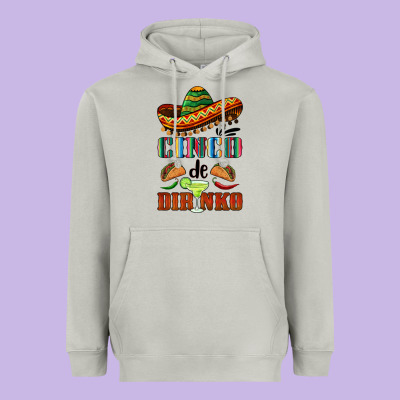 Cinco De Dirinko Sombrero Heavyweight Hoodie Designed By Barkaloodesign