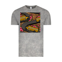 Cloud Rock flower leopard school bus seamless pattern Vintage Tee - BundleAndBundleShop