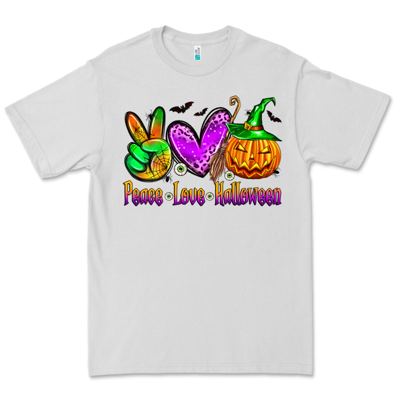 Peace Love Halloween Premium Tee by Zillion Design Studio | Teevron