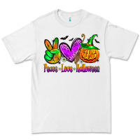 White peace love halloween Premium Tee - Zillion Design Studio