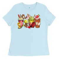 Baby Blue baseball and softball coffee cups Ladies Tee - Zillion Design Studio