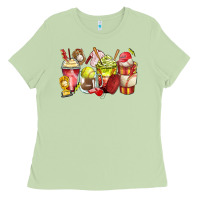 Matcha baseball and softball coffee cups Ladies Tee - Zillion Design Studio