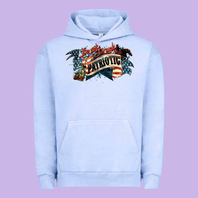 I'm Not Drunk I'm Patriotic 4th Of July Urban Hoodie Designed By Howdyjamesfarm