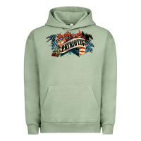 Pigment Oil Green I'm not drunk I'm patriotic 4th of july Urban Hoodie - HowdyJamesFarm
