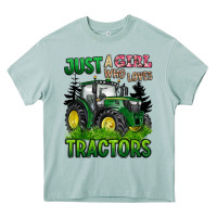Arona just a girl who loves tractors Heavy Core Tee - BarkalooDesign