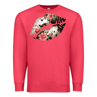 Cardinal Cowhide And Flowers Lips Premium Sweatshirt - Bettercallsaul
