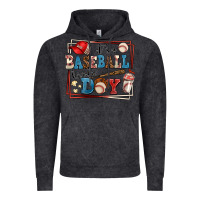 Vintage Black its a baseball kinda day Vintage Hoodie - AdoDesignShop