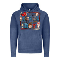 Vintage Denim its a baseball kinda day Vintage Hoodie - AdoDesignShop