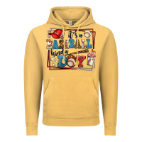 Vintage Mustard its a baseball kinda day Vintage Hoodie - AdoDesignShop