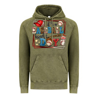 Vintage Olive its a baseball kinda day Vintage Hoodie - AdoDesignShop