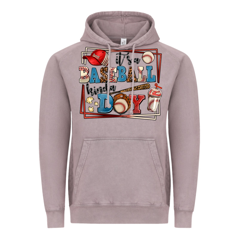 Its A Baseball Kinda Day Vintage Hoodie by AdoDesignShop | Teevron