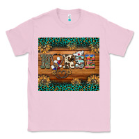 Bubblegum Pink western nurse glitter leopard sunflowers Classic Tee - BarkalooDesign