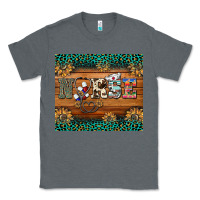 Charcoal Heather western nurse glitter leopard sunflowers Classic Tee - BarkalooDesign