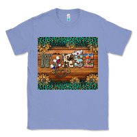 Colony Blue western nurse glitter leopard sunflowers Classic Tee - BarkalooDesign