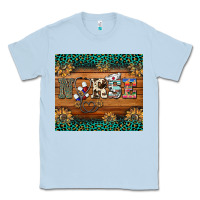 Dusty Blue western nurse glitter leopard sunflowers Classic Tee - BarkalooDesign