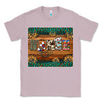 Lilac western nurse glitter leopard sunflowers Classic Tee - BarkalooDesign