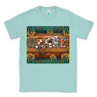 Seafoam western nurse glitter leopard sunflowers Classic Tee - BarkalooDesign