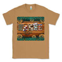 Toasted Coconut western nurse glitter leopard sunflowers Classic Tee - BarkalooDesign