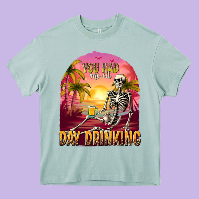 You Had Me At Day Drinking Heavy Core Tee Designed By Texasbilliewilder