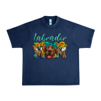 Navy labrador mom Urban Heavy Tee - Artiststas