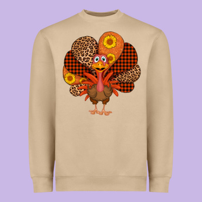 Thanksgiving Turkey Heavyweight Sweatshirt Designed By Adodesignshop