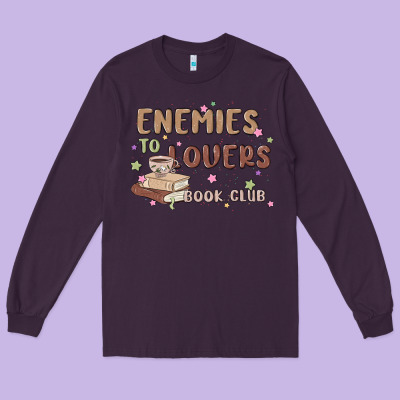 Enemies To Lovers Book Club Long Sleeve Tee Designed By Maliassmallbusiness