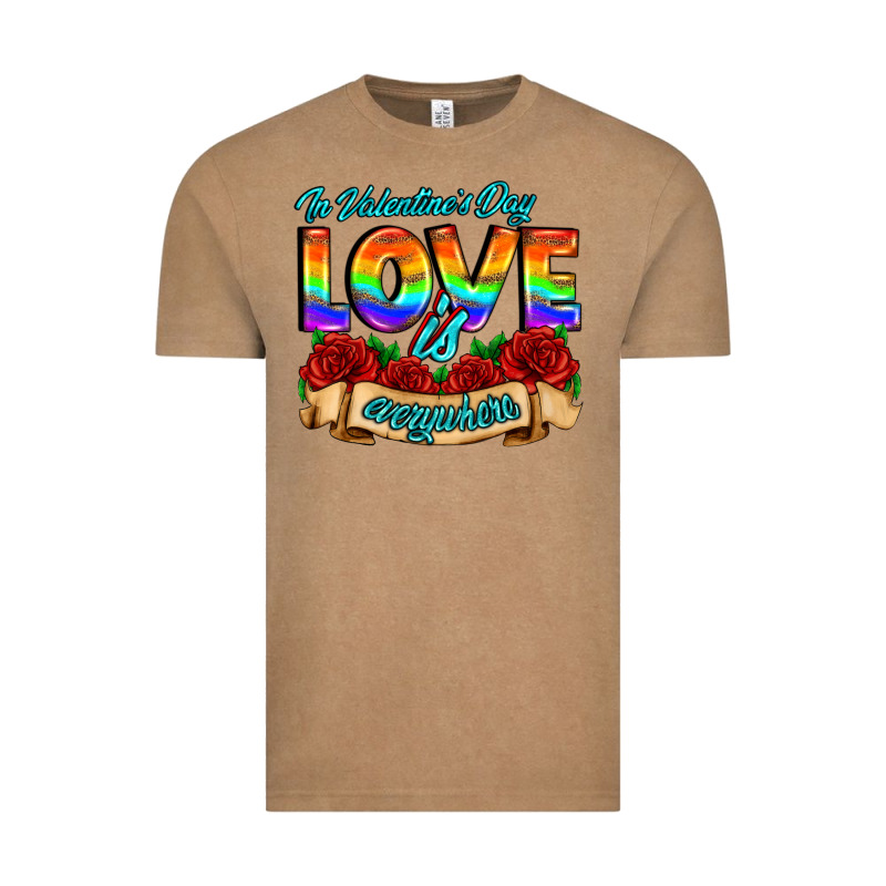 In Valentines Day Love Is Everywhere Vintage Tee by AdoDesignShop | Teevron