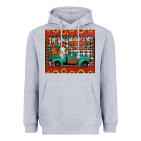 Heather Grey merry christmas farm truck tumbler Heavyweight Hoodie - Jasminsmagicworld