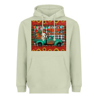 Matcha merry christmas farm truck tumbler Heavyweight Hoodie - Jasminsmagicworld