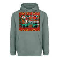 Sage merry christmas farm truck tumbler Heavyweight Hoodie - Jasminsmagicworld