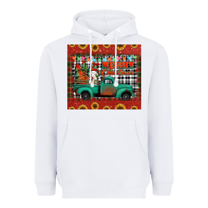 Merry Christmas Farm Truck Tumbler Heavyweight Hoodie by Jasminsmagicworld | Teevron