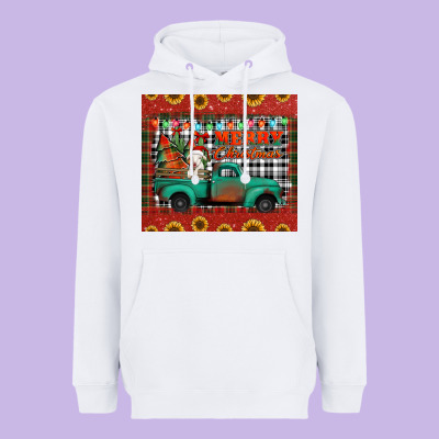 Merry Christmas Farm Truck Tumbler Heavyweight Hoodie Designed By Jasminsmagicworld