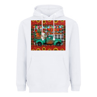 White merry christmas farm truck tumbler Heavyweight Hoodie - Jasminsmagicworld