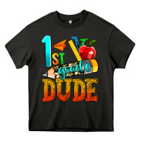 Asphalt 1st grade dude Heavy Core Tee - texasbilliewilder
