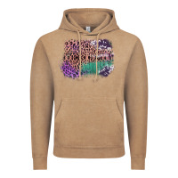 Vintage Coffee Leopard, Cowhide, Wood Pattern Frame Vintage Hoodie - Bettercallsaul