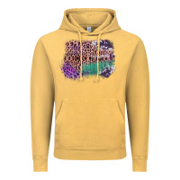 Vintage Mustard Leopard, Cowhide, Wood Pattern Frame Vintage Hoodie - Bettercallsaul