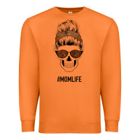 Carrot Brown Glitter, Western Vintage Patterned Mom Skull Premium Sweatshirt - Bettercallsaul