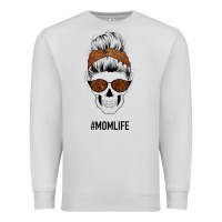 Dove Grey Brown Glitter, Western Vintage Patterned Mom Skull Premium Sweatshirt - Bettercallsaul