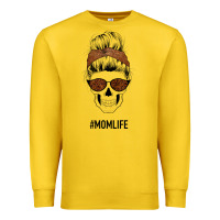 Lemon Brown Glitter, Western Vintage Patterned Mom Skull Premium Sweatshirt - Bettercallsaul