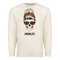 Sandshell Brown Glitter, Western Vintage Patterned Mom Skull Premium Sweatshirt - Bettercallsaul